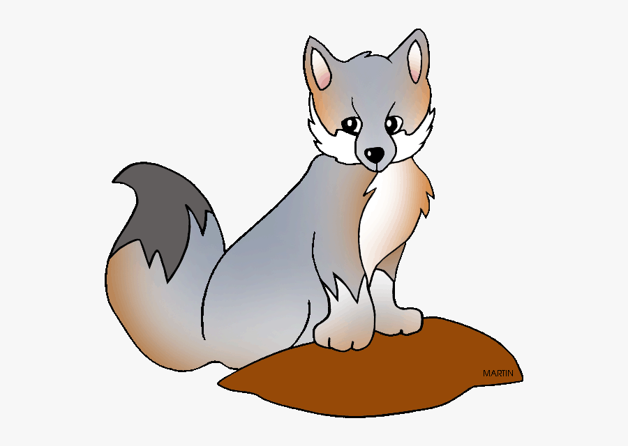 State Wildlife Animal - Delaware State Animal Grey Fox, Transparent Clipart