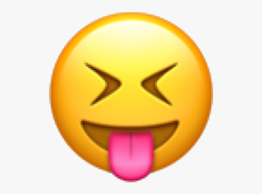 Transparent Emoji Tongue Png - Face With Stuck Out Tongue And Tightly Closed Eyes, Transparent Clipart