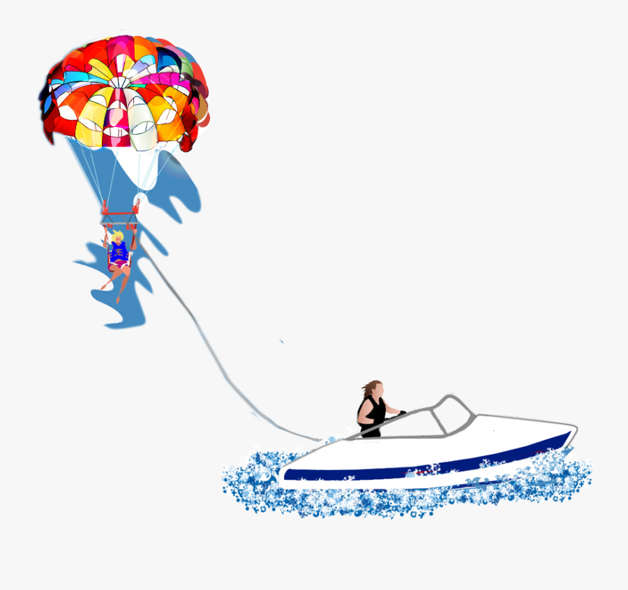 Transparent Paragliding Png - Parasailing Png, Transparent Clipart