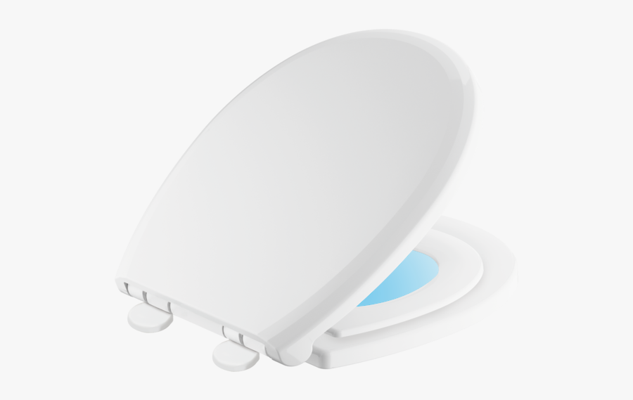 Round Front Slow Close / Quick Release Nightlight Family - Toilet Seat, Transparent Clipart