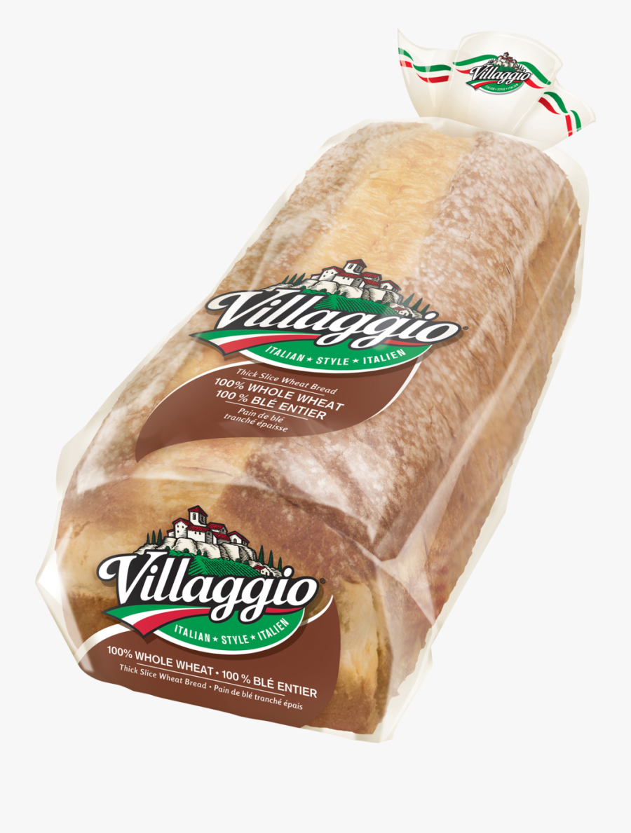 Villaggio Whole Wheat Thick - Villaggio Whole Wheat Bread, Transparent Clipart