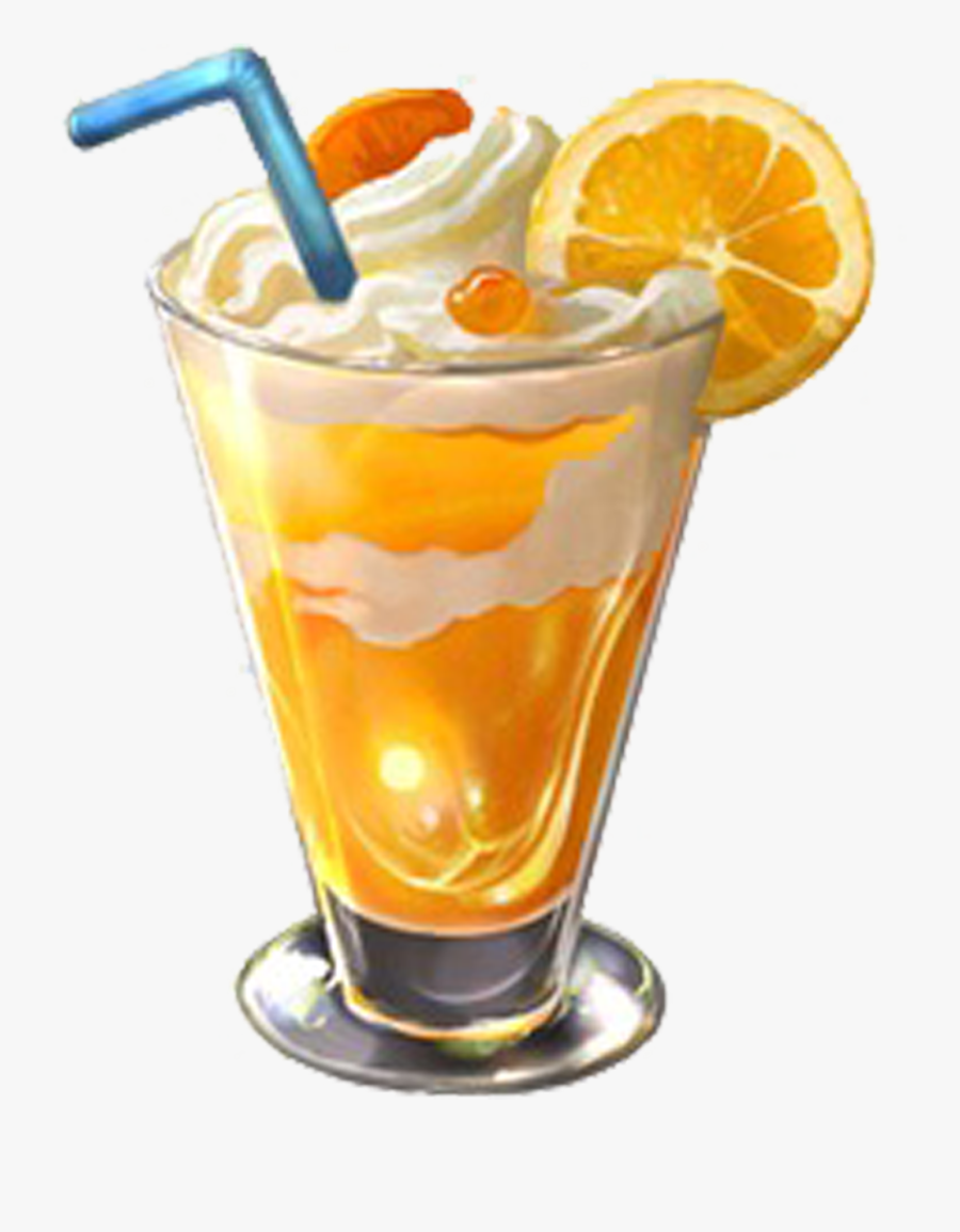 Juice Vector Ice Tea - Kem Có Nước Cam, Transparent Clipart