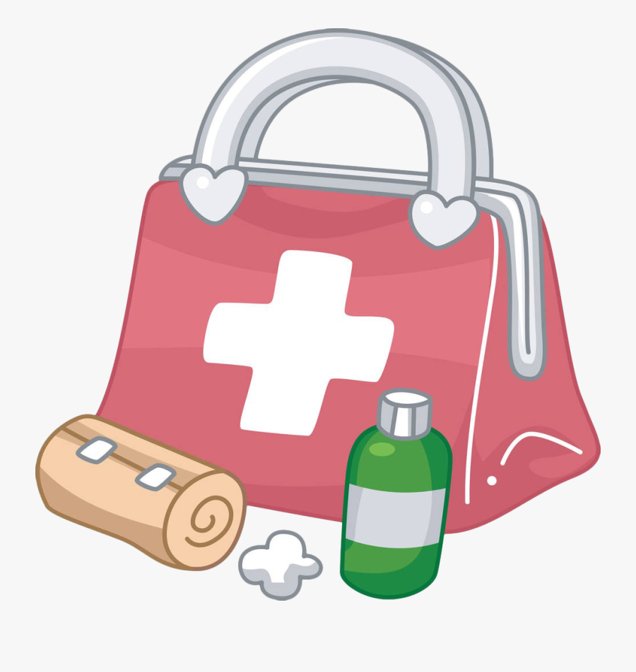 First Aid Kit Art Hand Painted Medicine - First Aid Kit Painting, Transparent Clipart
