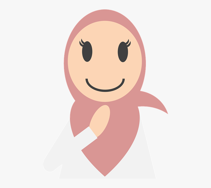 Muslim Vector Female Muslim - Icon Png Muslimah Cute, Transparent Clipart