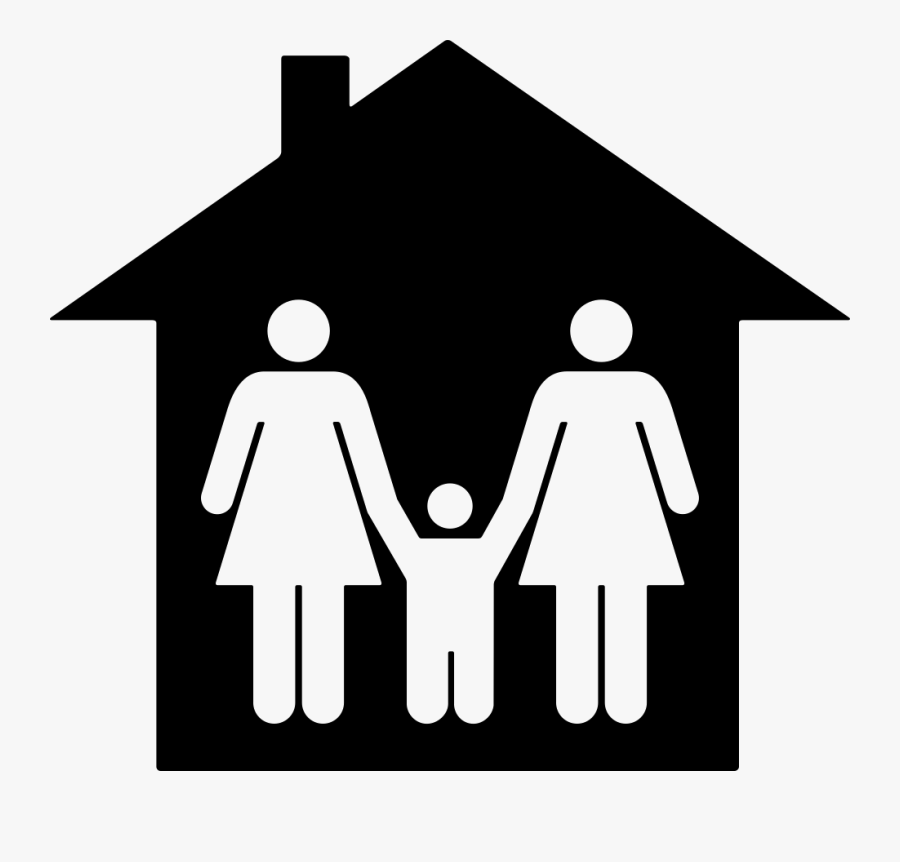 Home Icon Png Family - Family In House Icon, Transparent Clipart
