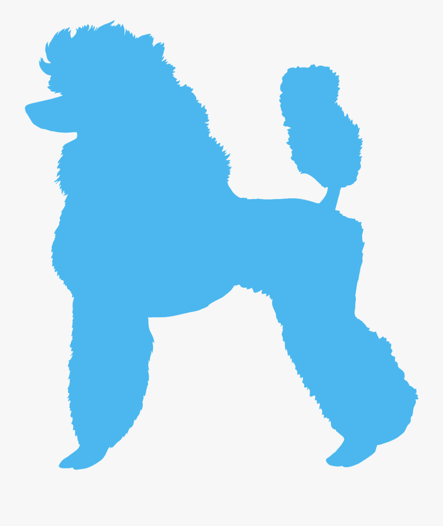 Clip Art Standard Poodle Silhouette, Transparent Clipart