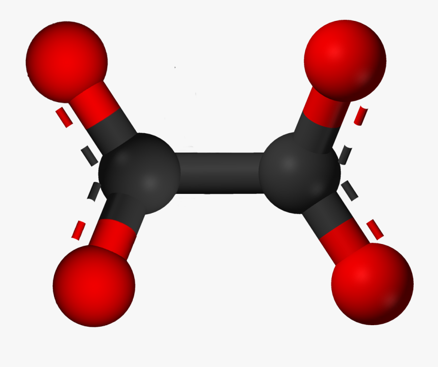 Oxalate Anion 3d Balls - Sodium Acetate Molecular Formula, Transparent Clipart