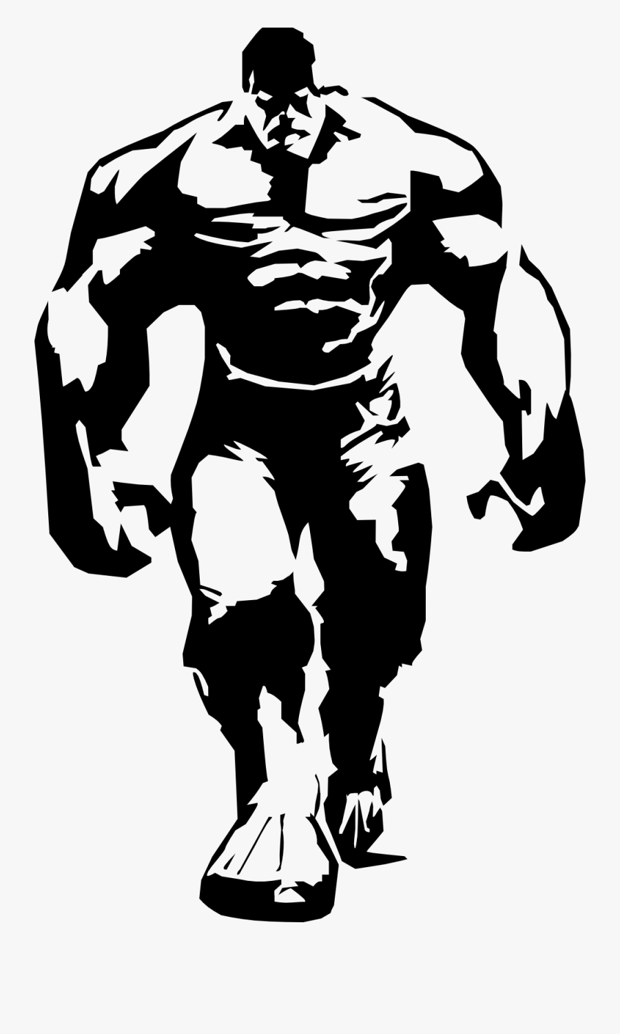 Hulk Black And White , Free Transparent Clipart - ClipartKey