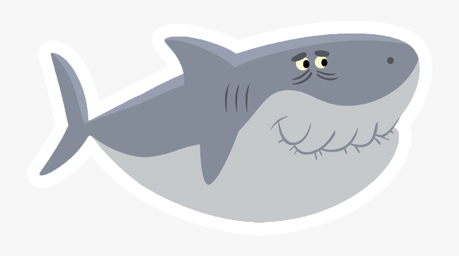 Grandpa Shark, Transparent Clipart