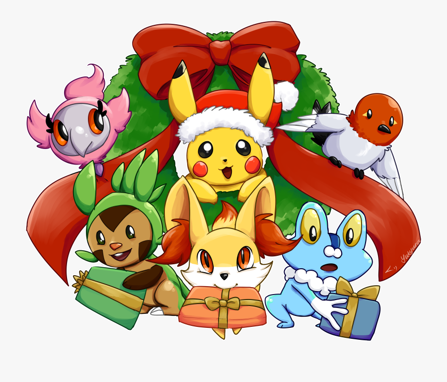 Pikachu Clipart Christmas - Christmas Pokemon Transparent, Transparent Clipart