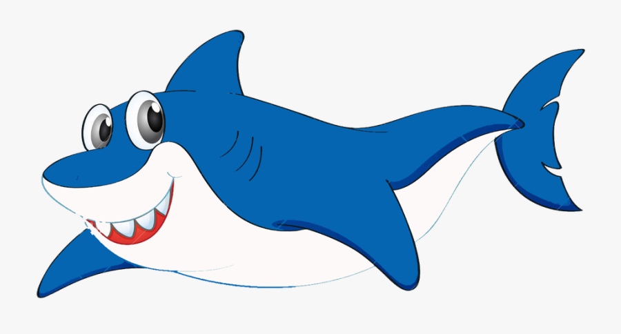 Shark Cartoon Clip Art - Baby Shark Cartoon Png, Transparent Clipart