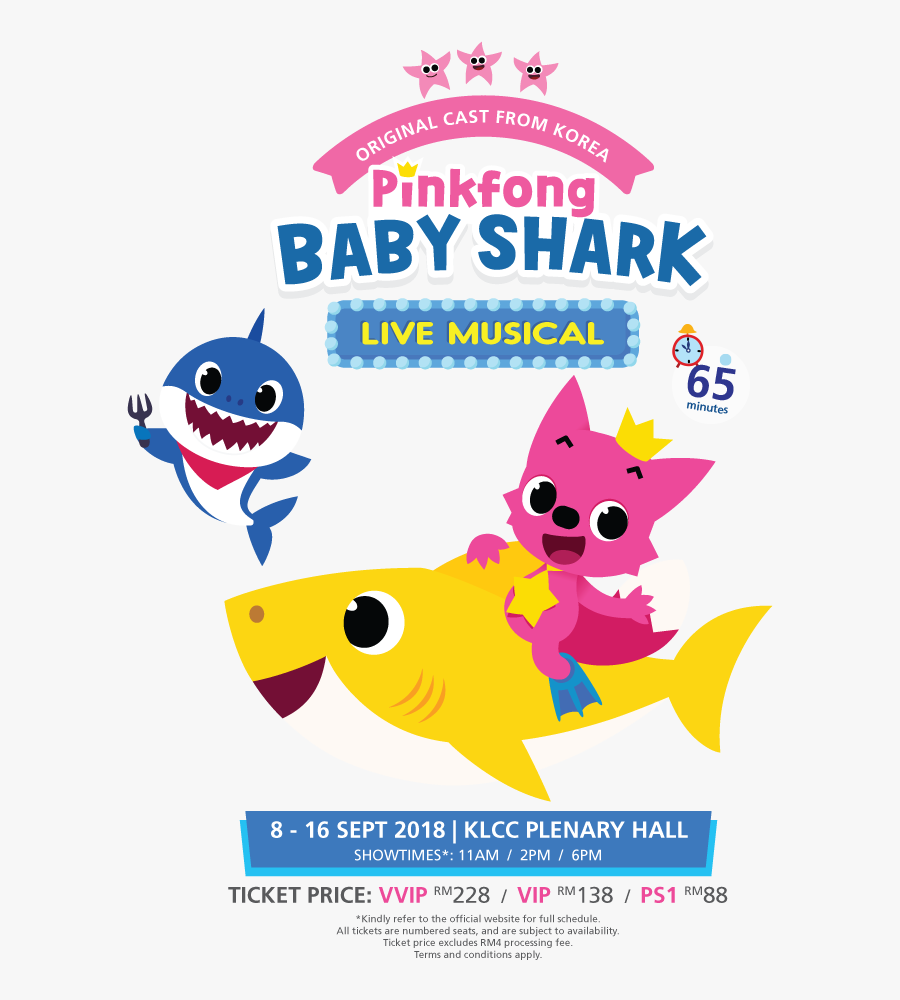 Pinkfong Baby Shark Live Musical , Png Download - Pinkfong Baby Shark Live Musical, Transparent Clipart