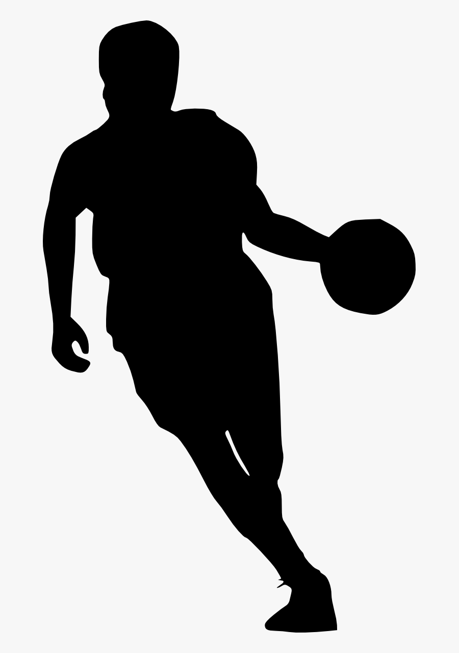 Basketball Silhouette Sport Clip Art - Basketball Player Transparent Background, Transparent Clipart