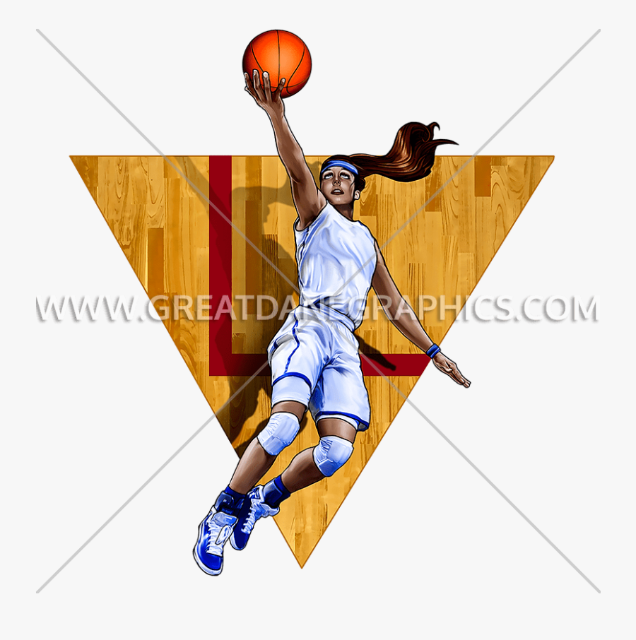 Basketball Girl Clipart - Basketball Girls Images Cartoon, Transparent Clipart