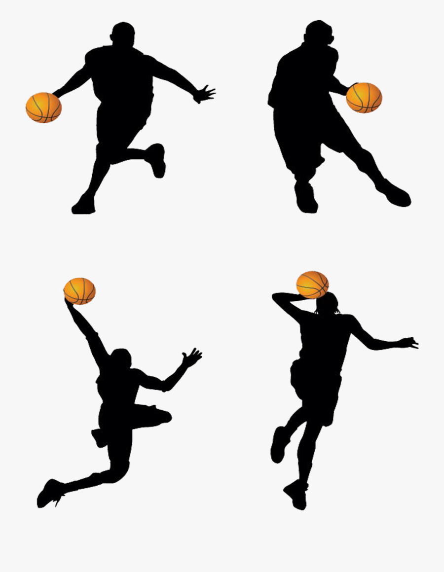 Basketball Player Backboard Clip Art - Basketball Players, Transparent Clipart