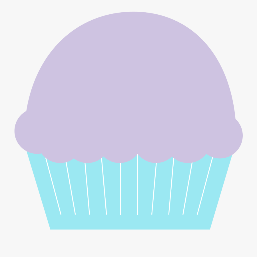 Muffin Clipart Purple - Cupcake, Transparent Clipart