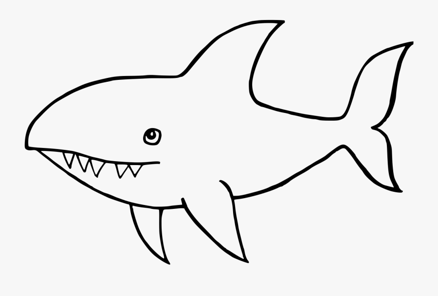 Download Cute Shark Clip Art Black And White , Free Transparent ...