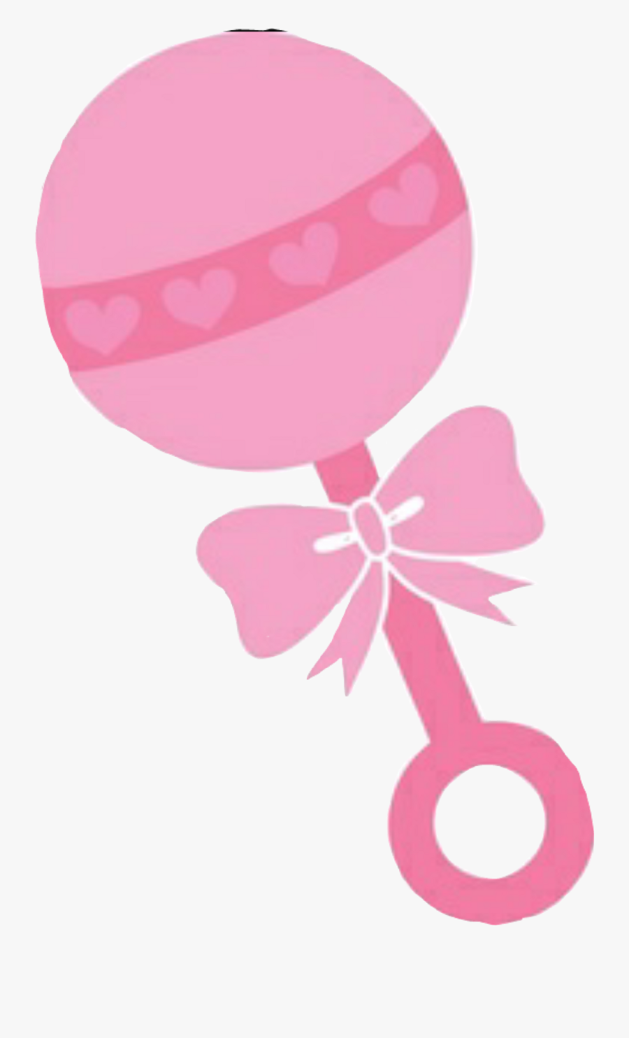 Rattle Clipart Gold - Pink Baby Rattle Clipart, Transparent Clipart