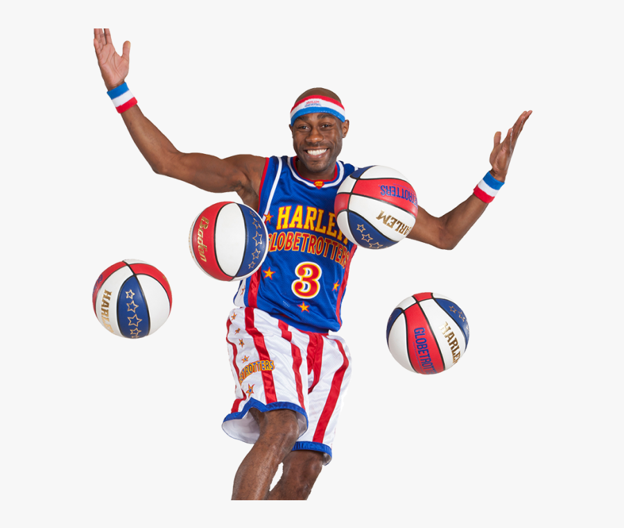Harlem Globetrotters Cartoon Basketball Players Basketball - Cartoon Basketball Player Playing Basketball, Transparent Clipart