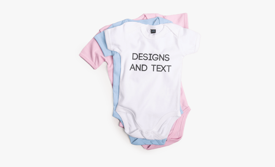 Personalised Baby Grows Clothes - Baby Clothes Personalised, Transparent Clipart