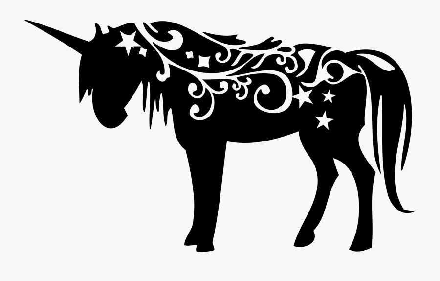Horse Silhouette Equestrian Clip Art - Unicorn Silhouette Svg, Transparent Clipart
