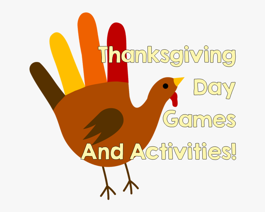 Thanksgiving Games To Play With Your Family Jpg Stock - Thanksgiving Hand Turkey, Transparent Clipart