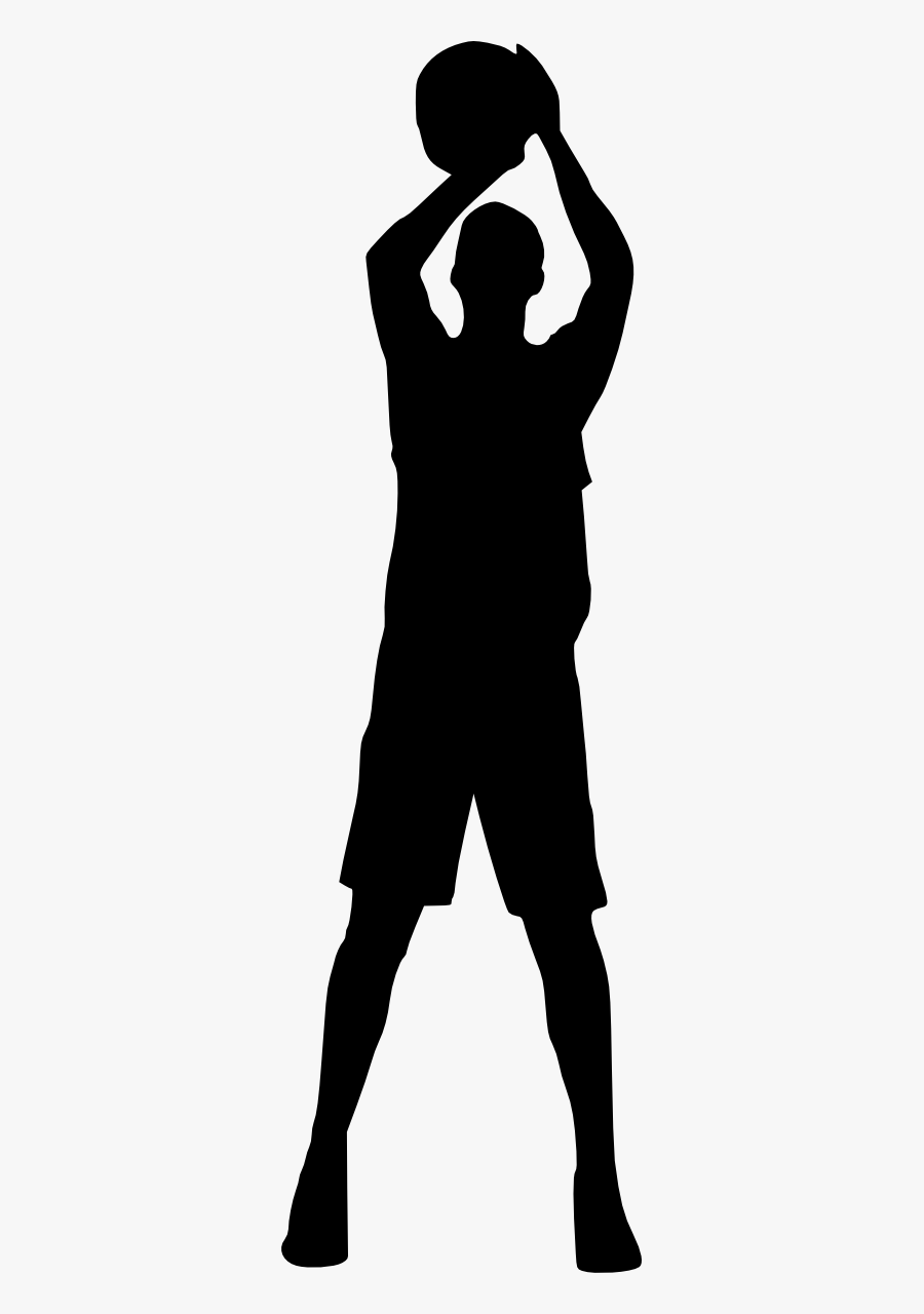 Basketball Player Silhouette Png, Transparent Clipart