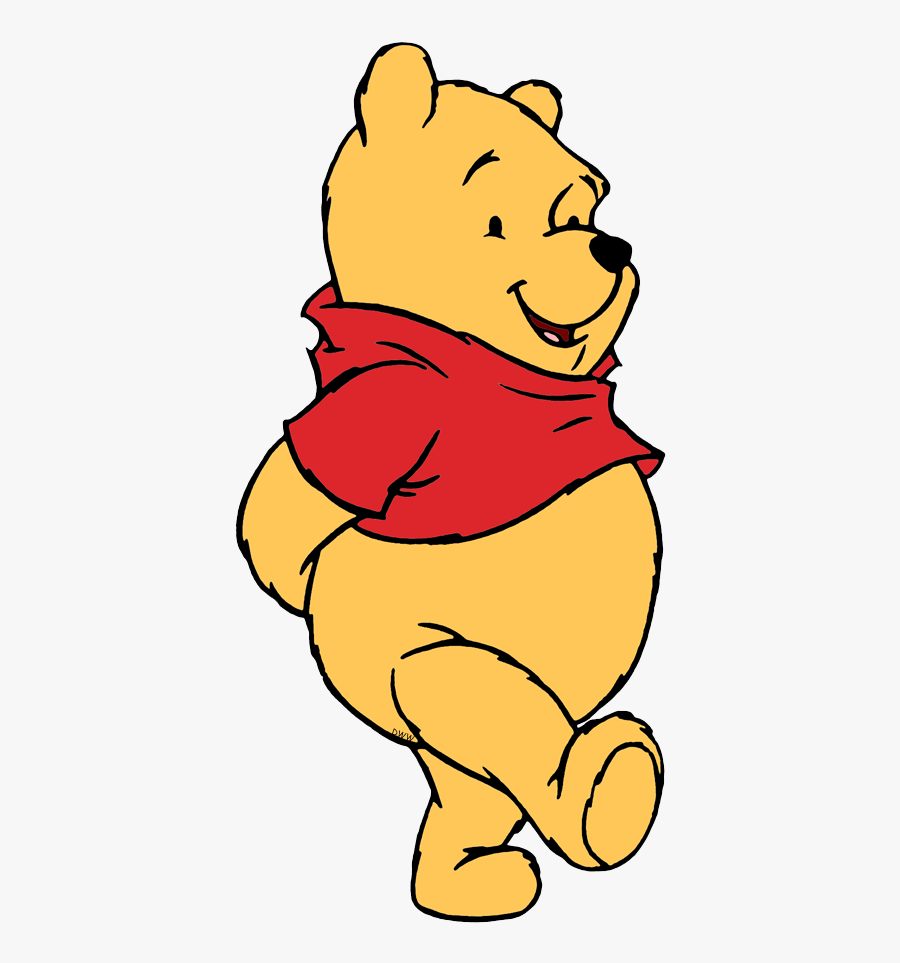 Cute Winnie The Pooh Walking, Transparent Clipart