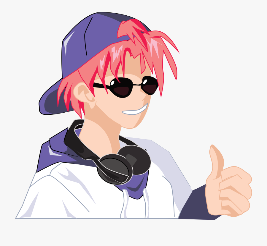 Boy Big Image Png - Anime Boy With Sunglasses, Transparent Clipart