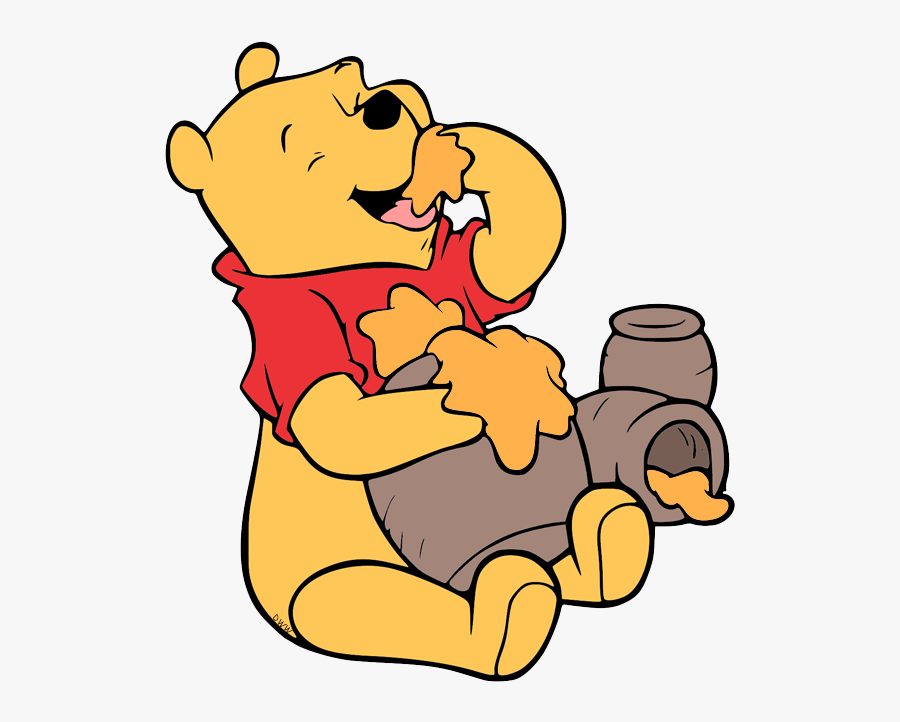 Winnie The Pooh With Honey Drawing , Free Transparent Clipart - ClipartKey