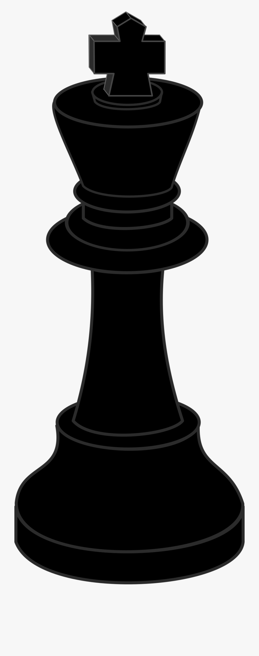 Black King Chess Piece Png, Transparent Clipart