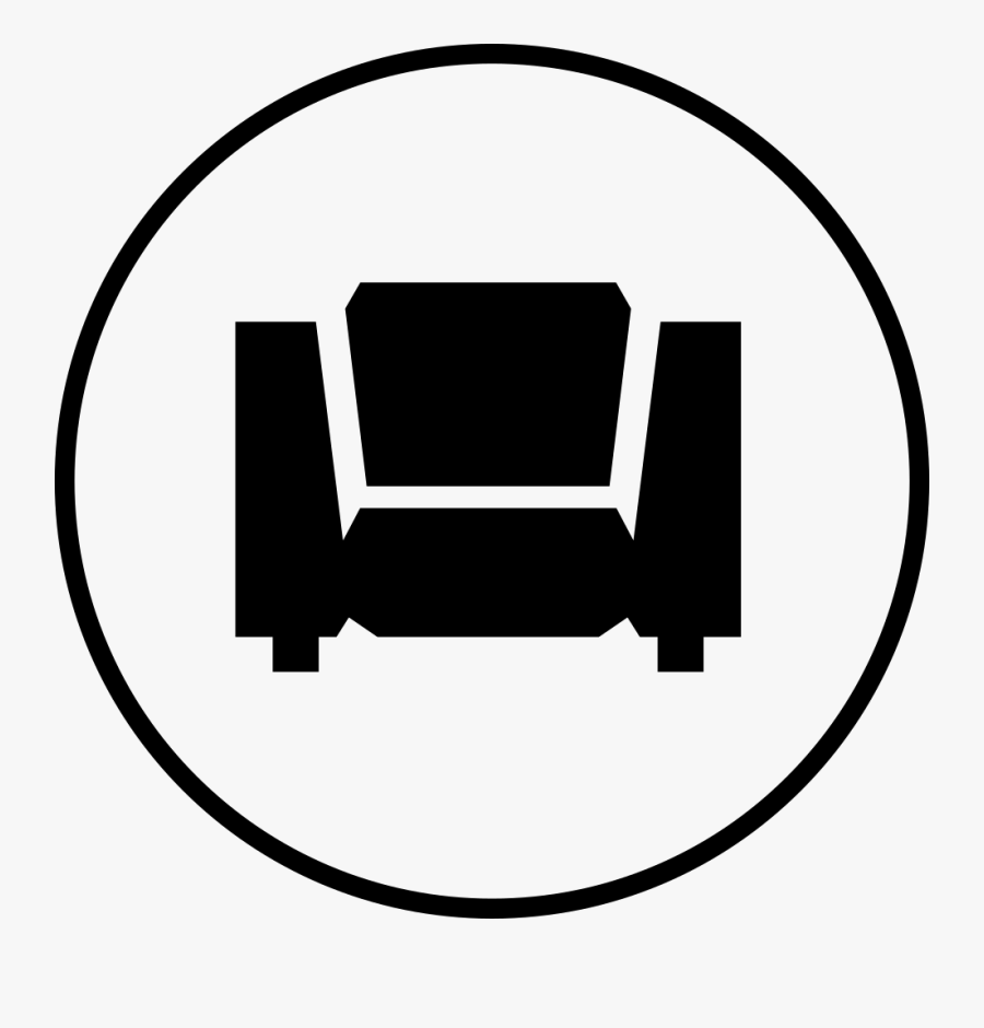 Transparent Living Room Furniture Clipart - Living Room Icon Circle Png, Transparent Clipart