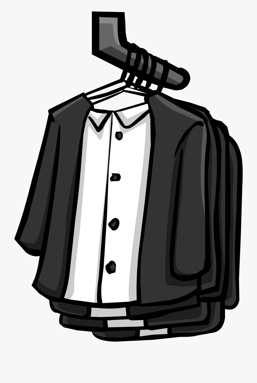 Transparent Clothes Hanger Clipart - Club Penguin Furniture, Transparent Clipart