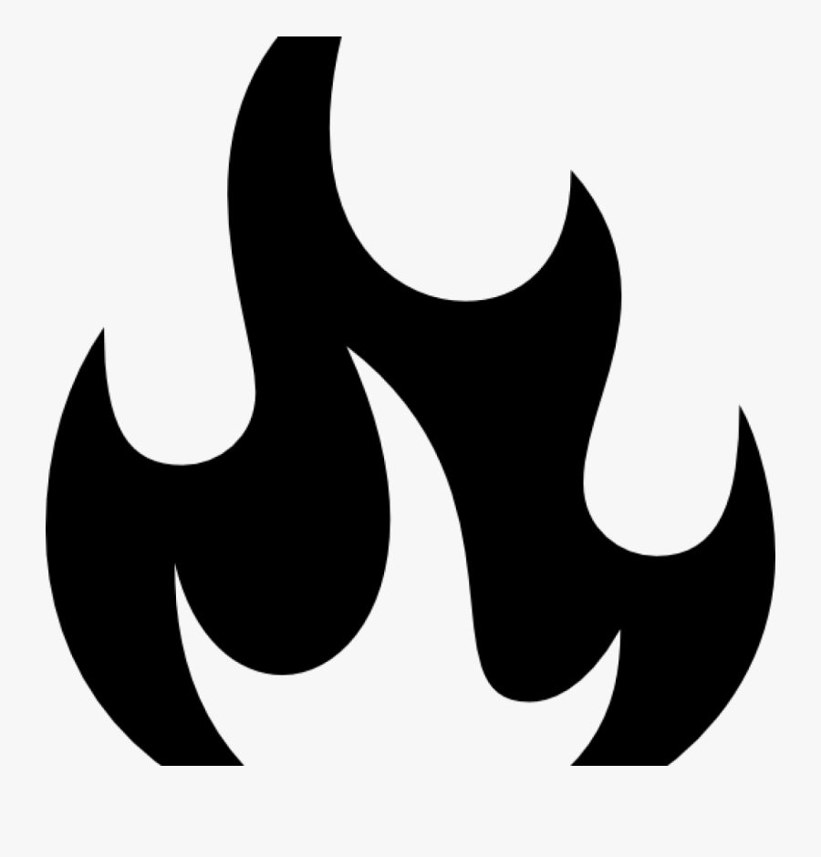 Transparent Fire Clipart - Transparent Fire Clipart Black And White, Transparent Clipart
