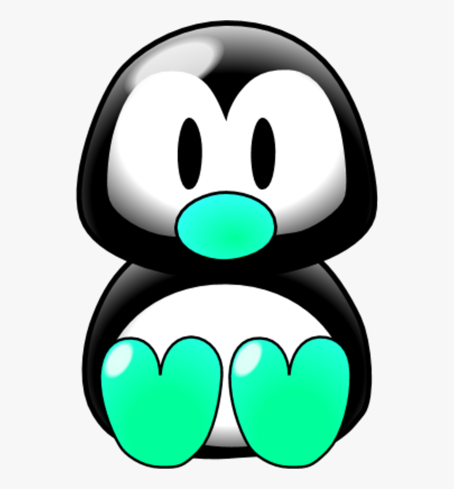 Baby Penguin Sitting With Feet Forward - Phi Sigma Rho Penguin, Transparent Clipart