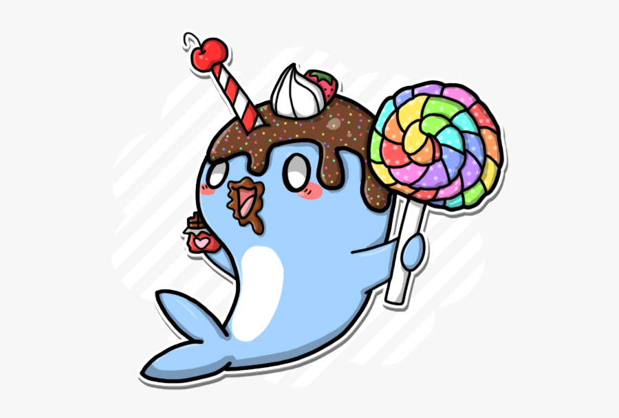 Clip Art Drawing Cartoon Transprent Png - Narwhal Cartoon Ice Cream, Transparent Clipart