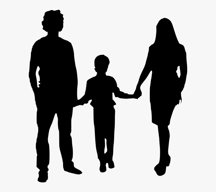 Silhouette, Mother, Father, Isolated - Mother Father Images Download, Transparent Clipart