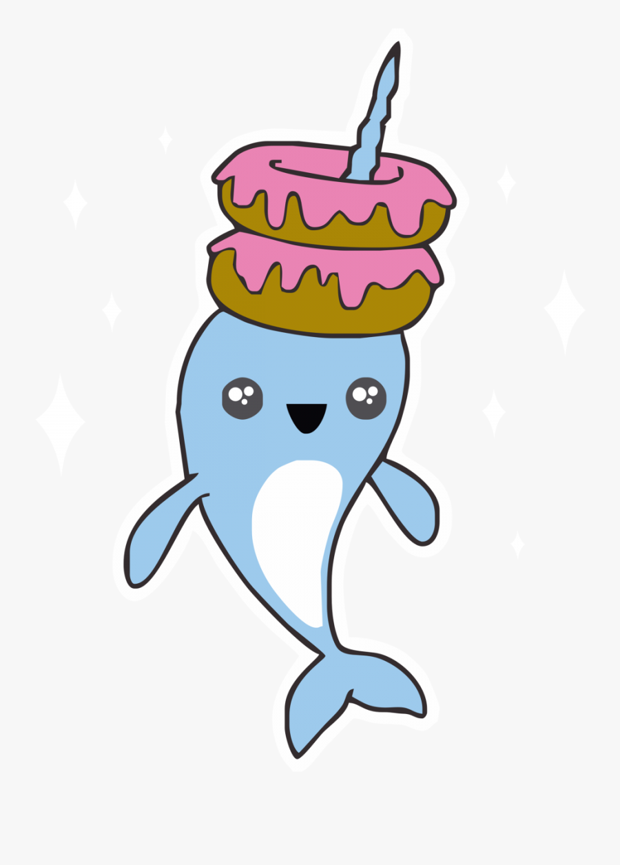 Graphic Free Stock Custom Donuts Cute Unicorn - Narwhal Donuts Unicorn, Transparent Clipart