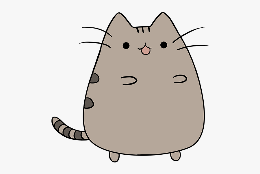 Pusheen Cat Clipart Drawn Feline - Pusheen The Cat Drawing, Transparent Clipart