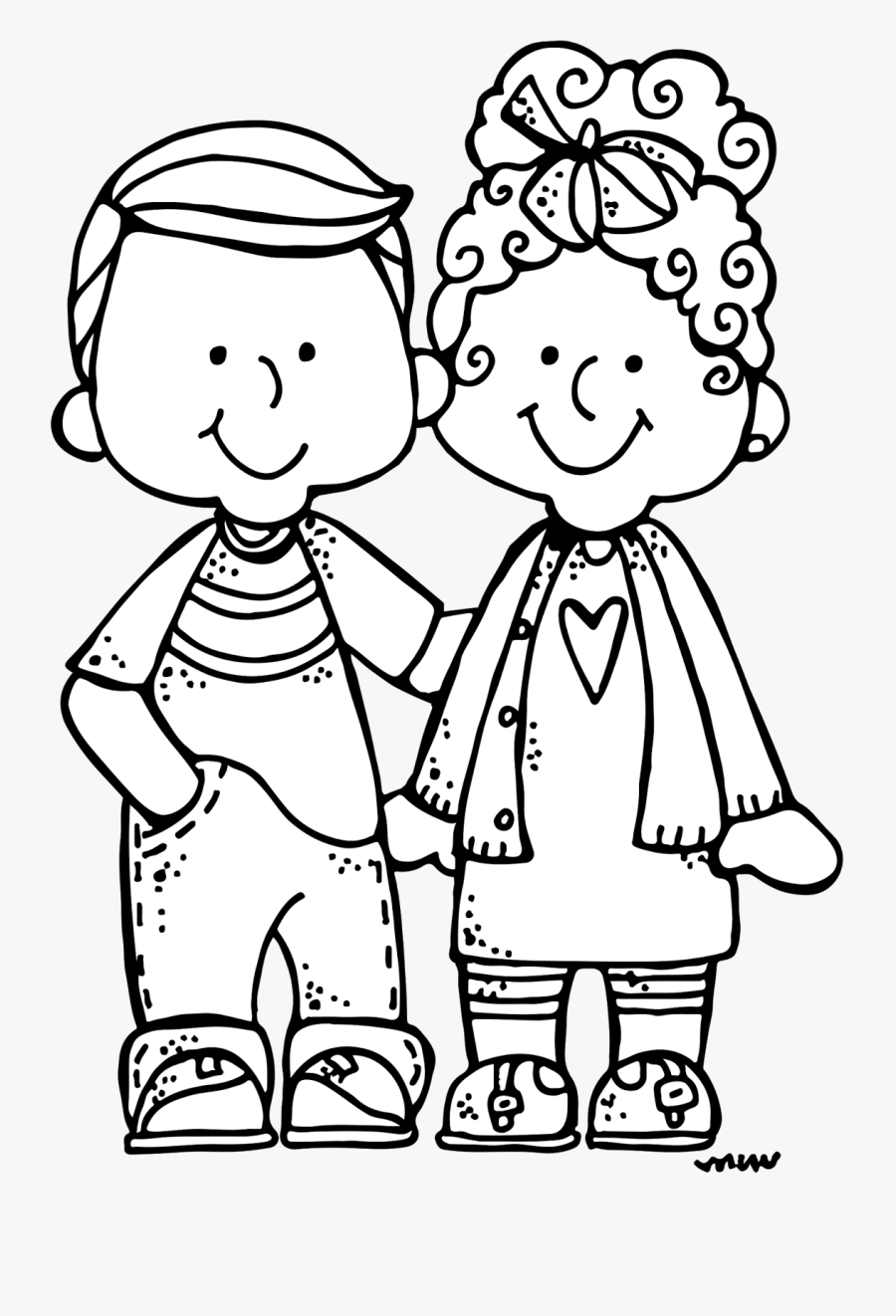 Grandparents Clipart Melonheadz - Melonheadz Clipart Black And White ...