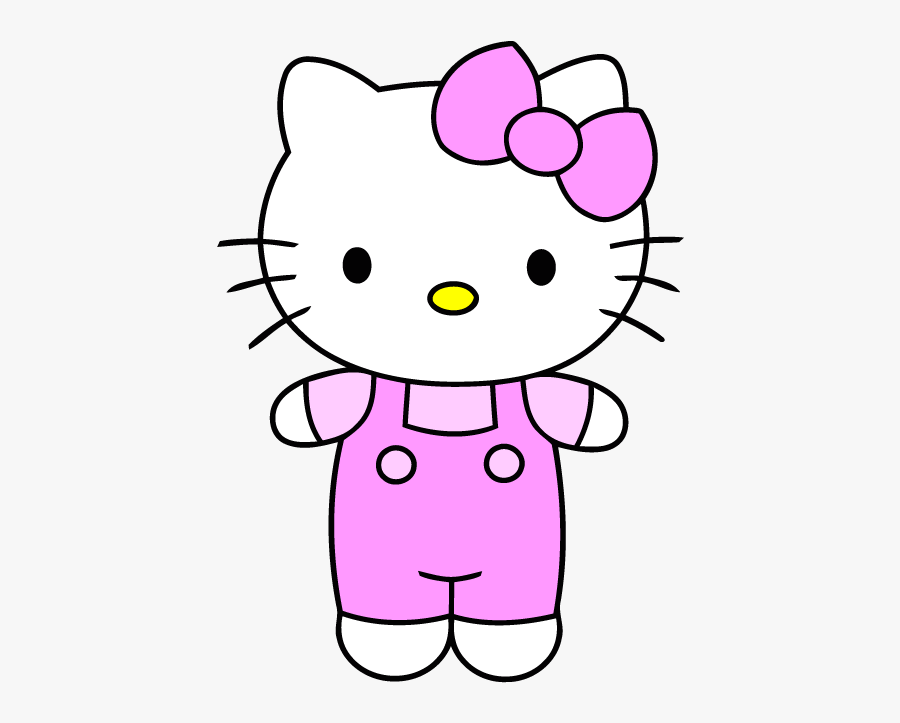 Hello Kitty Clipart - Very Easy Cartoon Drawing, Transparent Clipart