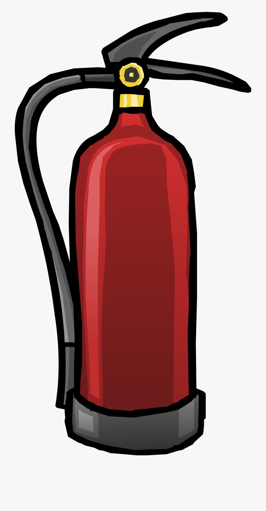 Cartoon Fire Extinguisher Transparent Background, Transparent Clipart