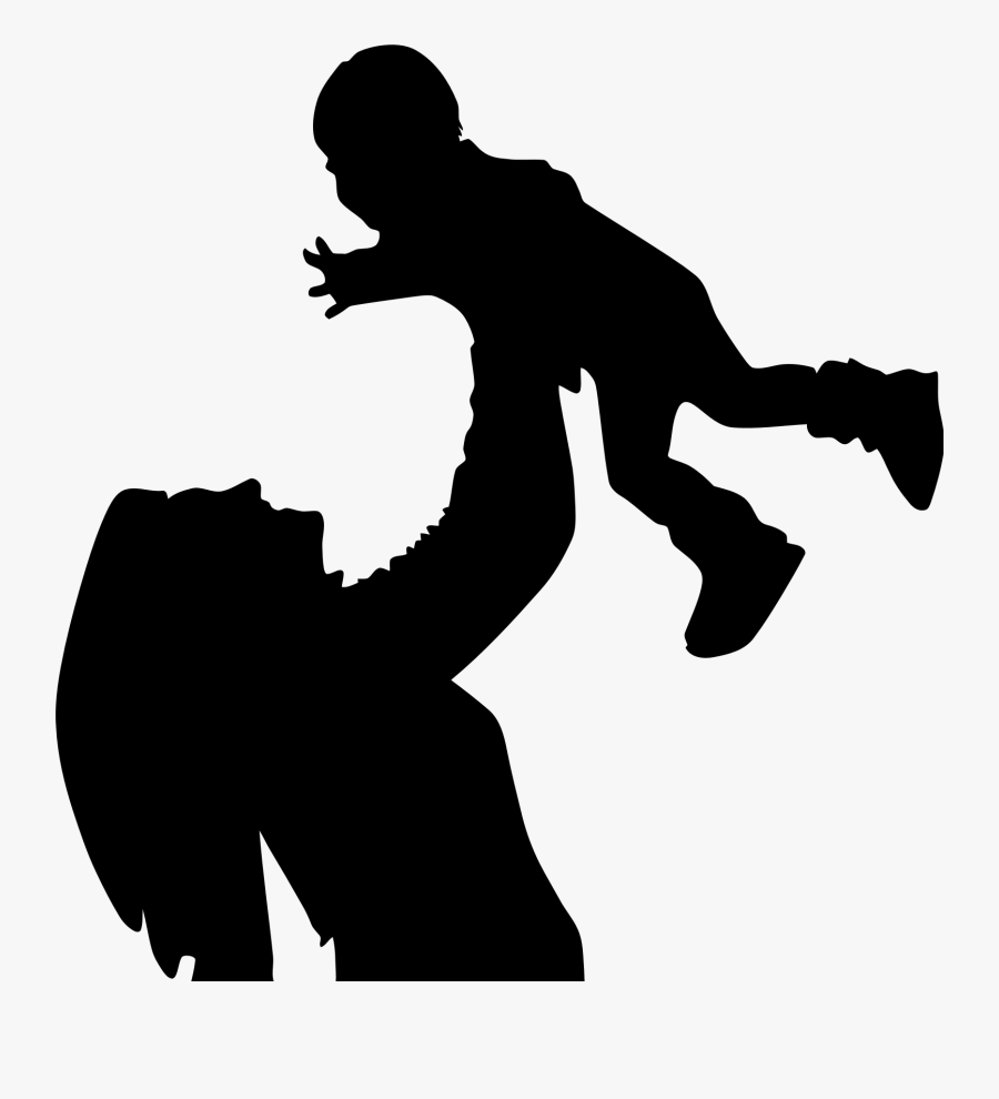 Maternal Child And Health Reach Out And Read Kansas - Mothers And Child Silhouette Png, Transparent Clipart