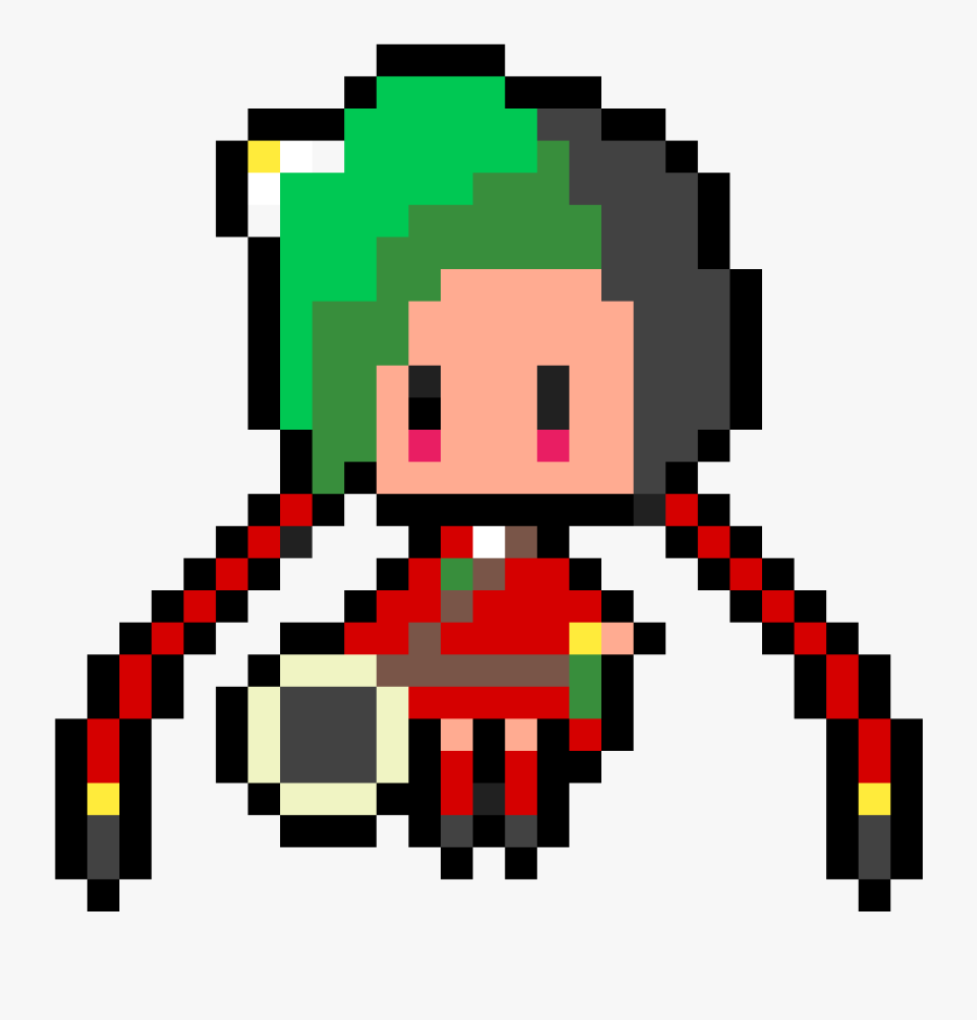 Transparent Jinx Png - Pixel Art League Of Legends, Transparent Clipart