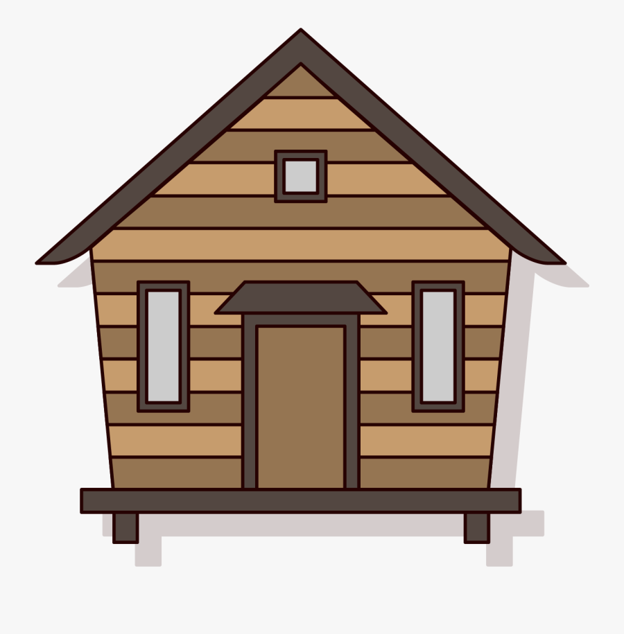 Clip Art Chalet Log House A - Cartoon Cabin Png, Transparent Clipart