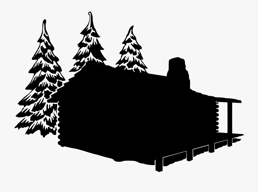 Transparent House Silhouette Png Log Cabin Svg Free Transparent Clipart Clipartkey