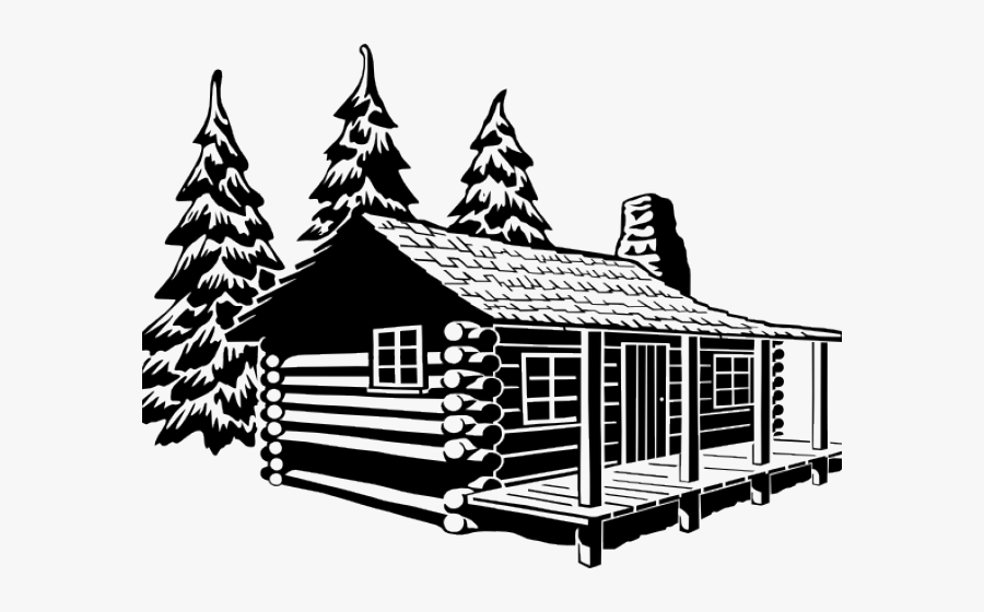 Transparent Swingset Clipart - Log Cabin Black And White , Free ...