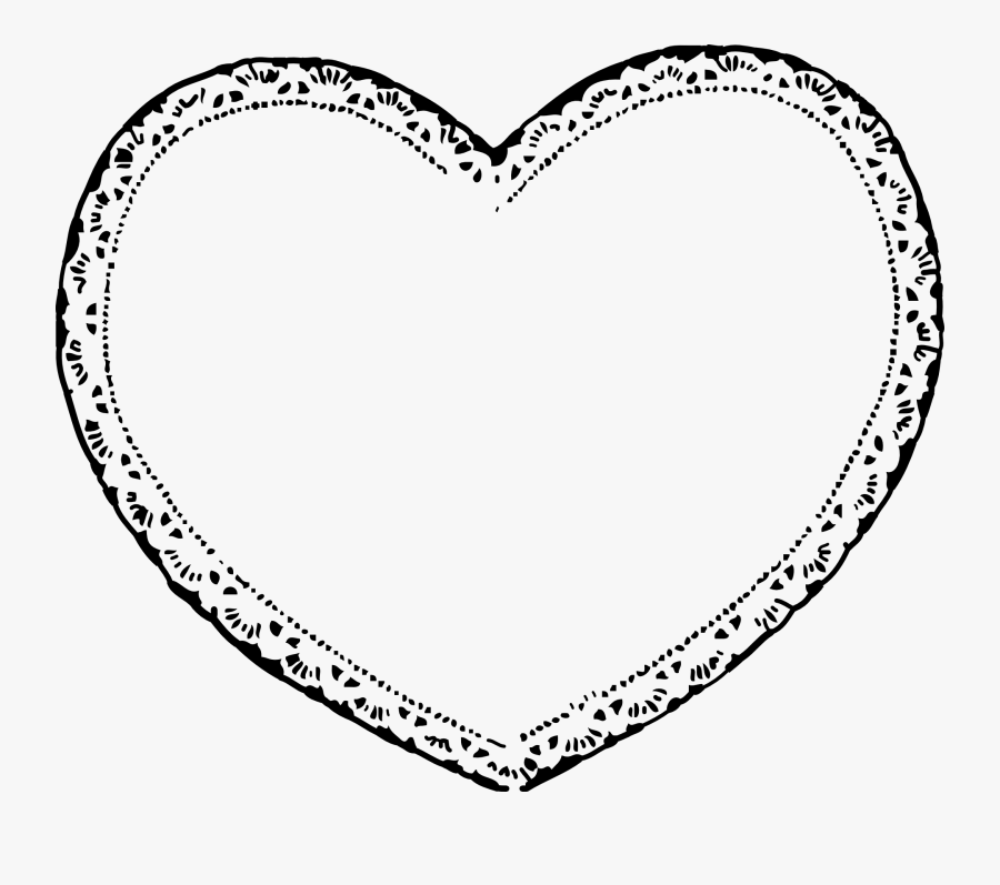 Laces Clipart Heart Shaped - Valentine Black And White, Transparent Clipart