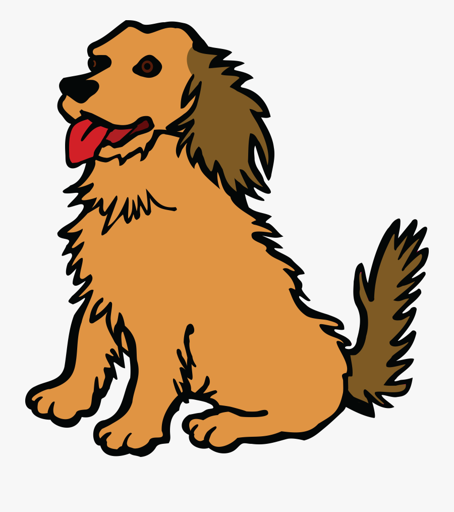 Free Clipart Of A Dog - Dog Line Drawing, Transparent Clipart