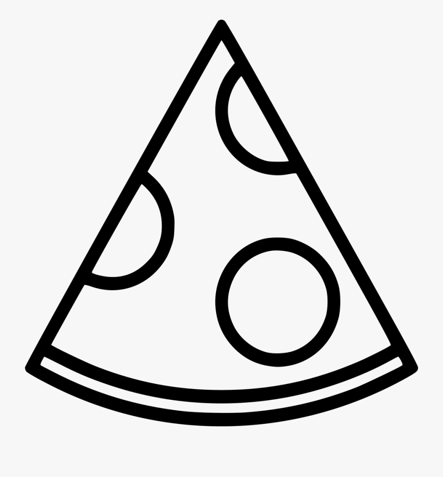 Pizza Slice Clipart Black And White, Transparent Clipart